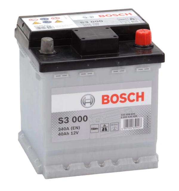 Bosch S4 019, 12V 40Ah 330A/EN Autobatterie Bosch. TecDoc: .